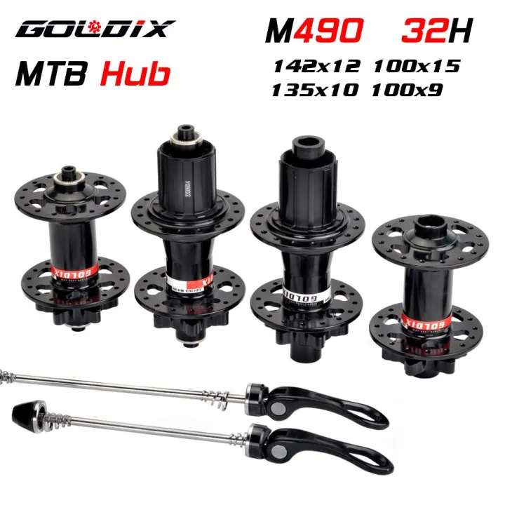 GOLDIX Hub M490 Disc Card Brake MTB Mountain Bike Hub Bearing Front