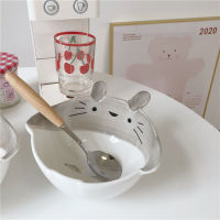 Japanese students cute cartoon bubble rainbow noodle bowl salad bowls of rice snack bowl ceramic bowl totoro dishes cute plate