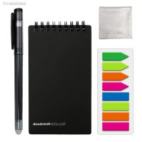 ✜◐ Reusable Smart Notebook B7 Mini Erasable Pen Holder Sticker Sketchbook Spiral Planner Portable Office School Study Accessories