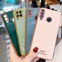 【Shell set]หรูหราชุบซิลิโคนโทรศัพท์ Case บนสำหรับ Huawei P20 P30 P40 Lite Pro P Smart Plus 2019 Honor 10 20 Lite 8x 9x 10i ปกหลัง