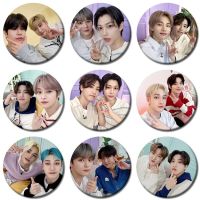 KPOP Stray Kids Character Selfies New Album Badge Bangchan Felix Brooch Hyunjin Pin Know Collection Badge for Backpack Clothes