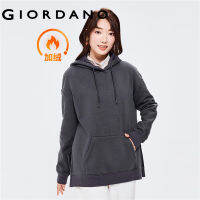 Giordanoผู้หญิง เสื้อสเวตเตอร์มีฮู้ดผ้าฟลีซขนาดใหญ่ Free Shipping 05322793