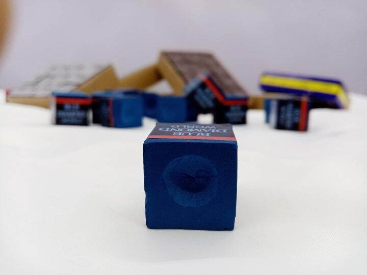 BLUE DIAMOND BILLIARD CHALK TISA FOR BILLIARD CUES STICK TAKO NG