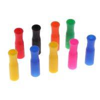 1/10Pcs 6mm/8mm Caps Silicone Tip Food Grade Bar Straw Teeth Protector Cover Anti Burn Prevent Scald Party Supplie Specialty Glassware