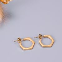 SIRILADA Hexagon Earring (Gold) ต่างหู