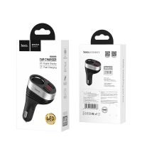 อุปกรณ์ชาร์จมือถือในรถ Hoco Car charger “Z29 Regal” digital display dual USB