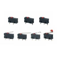 ‘；【=- 5Pcs Mini Micro Limit Switch NO NC 3 Pins PCB Terminals SPDT 5A 125V 250V 29Mm Roller Arc Lever Snap Action Push Microswitches