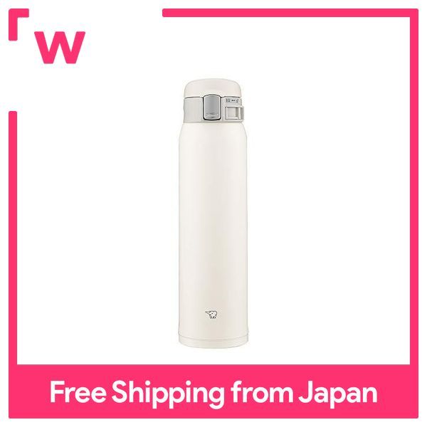Zojirushi Stainless Steel Mug Vacuum Flask Pale White 600ml