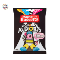 Bassetts Liquorice Allsorts Bag 190g บาสเซตต์ ลีคริซ ออลโซส์ แบบถุง 190กรัม