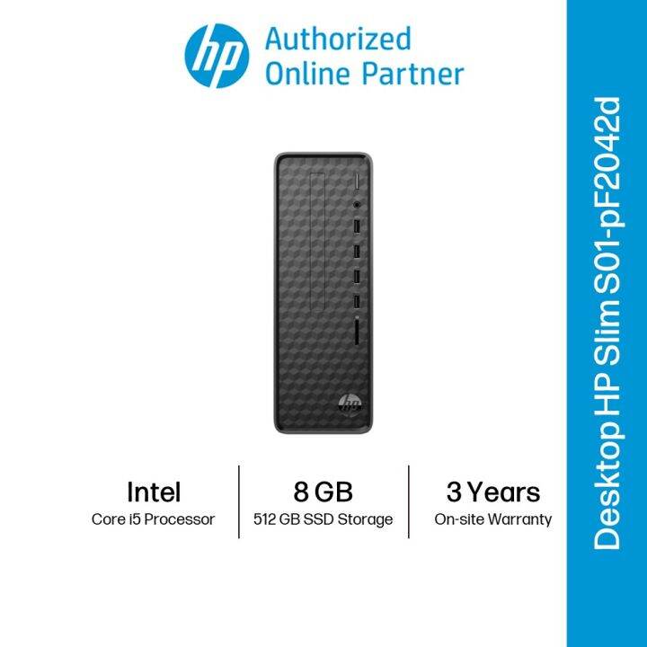 HP Slim Desktop S01pF2042d (Intel Core i512400 / 8 GB RAM / 512 GB