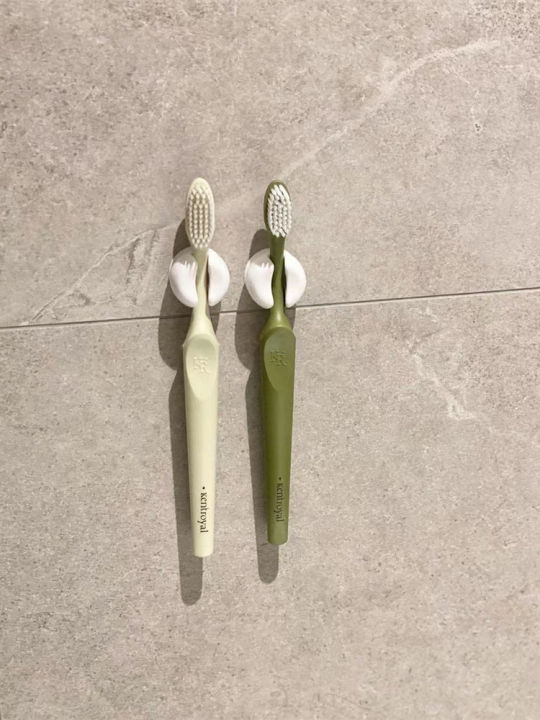 พร้อมส่ง-ins-ชั้นวางแปรงสีฟันติดผนังห้องน้ำห้องน้ำแบบไม่เจาะรูชุดอุปกรณ์จัดฟันแบบดูดชั้นวางกระจก