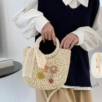 【Ready Stock】 ┇ C23 [New] Korean fashion one-shoulder messenger bag Summer beach handbag Long shoulder strap (removable) mini woven bag