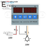 โมดูลตัวควบคุมเวลาตัวควบคุมอุณหภูมิตัวควบคุมอุณหภูมิเวลาอุณหภูมิ12V/24V/220V ZFX-W3020 1ชิ้น