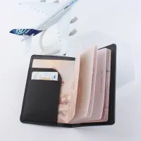 Simple Fashion Passport Holder World Map Thin Slim ID Card Document Wallet Travel PU Leather Card Case Cover Unisex Gift