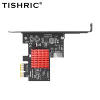 TISHRIC PCIE ช่องเสียบการ์ดขยาย USB เป็น TYPE-E แบบ C ช่องต่อ PCI Express 3.0 1X กับแผงด้านหน้าของ20Pin เกื้อหนุนหน้าต่าง8 10 32/64Bit