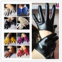 New arrival Women faux pu leather full finger gloves pu leather half palm gloves sexy motorcycle gloves lady 39;s driving gloves