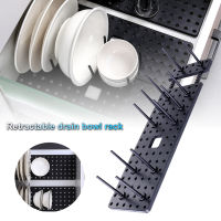 Adjustable Dishes Bottle Drain Drying Racks Dishes Cleaning Dryer Drainer Storage Drain Water Directly into the Sink Compact