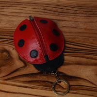 【CW】Lovely Women New Coin Bag Silicone Storage Cartoon Ladybug Mini Key Pouch Coin Bag Change Wallet Purse Hasp Key Holder Wallets