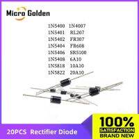 【CW】❈✆❈  20PCS Rectifier Diode 1N5408 1N5404 1N5401 1N5822 1N5818 1N5400 1N5406 1N5402 10A10 RL207 FR307 FR608 6A200V 400V 600V 800V