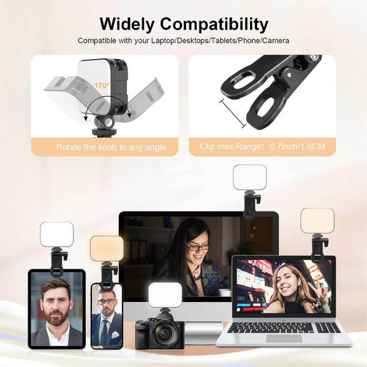 vijim-ulanzi-selfie-light-clip-led-light-panel-for-phone-laptop-tablet-computer-bi-color-portable-clip-camera-light-with-dimmable-2500-6500k-with-2000mah-battery-for-selfie-video-conference-picture-li