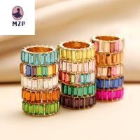 MZP สร้างสรรค์ อินเทรนด์ สาว ของขวัญ โลหะ เพชร แหวนนิ้วหลากสี แหวนสไตล์เกาหลี แหวนพลอยประจำเดือนเกิด เครื่องประดับแฟชั่น