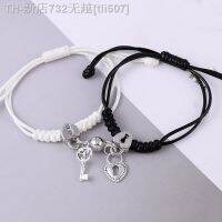 【CW】❁▫  2Pcs/set Couple attraction ball Lock Wrist Chain Best Friend Jewelry Egirl