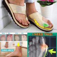 ❤️ Dream Best A pair Women Outdoor PU Leather Sandals Platform Ladies Casual Soft Big Toe Foot Correction Sandal Orthopedic Bunion Corrector