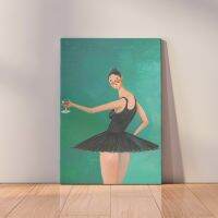 Kanye West ภาพวาดผ้าใบ-Runaway สวย Dark Twisted Fantasy Ballerina Fine Art โปสเตอร์พิมพ์ภาพผนัง-ตกแต่งห้องนั่งเล่น