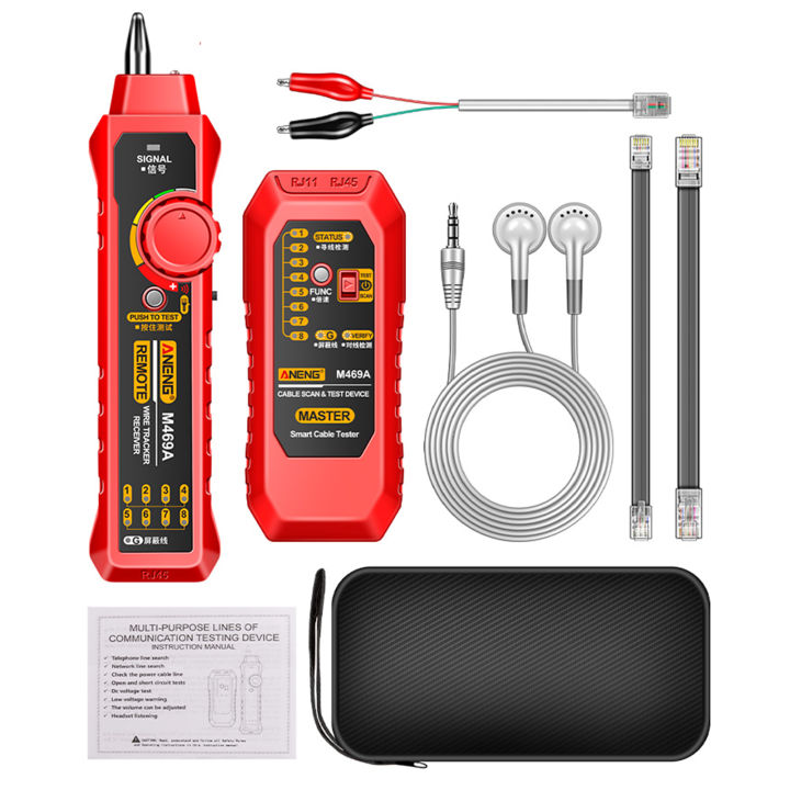 fansline-aneng-ค้นหาสายเคเบิลเครือข่าย-m469a-ตัวค้นหาสายมัลติฟังก์ชั่นป้องกันการรบกวนเครื่องมือทดสอบค้นหาจุดแบ่งของสายสัญญาณเครือข่ายและตรวจสอบสาย
