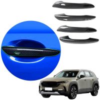 For -50 CX50 2023 Car Exterior Door Handle Cover Exterior Protector Cover Trim Replacement Parts (ABS Carbon Fiber)