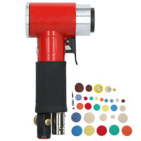 60Pcs Air Sander Red Eccentric Pneumatic Car Waxing Polishing Sanding Machine AT‑1500R60