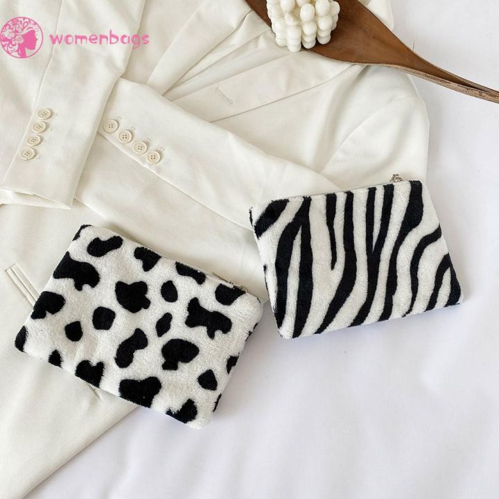 wb-plush-animal-pattern-women-coin-purse-zipper-girl-wallet-pouch-card-handbag