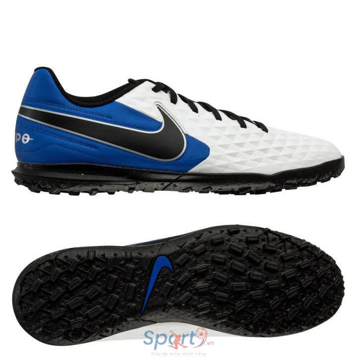 Giày Bóng Đá Nike Tiempo Legend 8 Club TF Daybreak - White/Black/Hyper  Royal/Metallic Silver - AT6109-104 