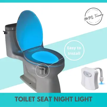 LED Toilet Bowl Light, Motion Sensor 8-Color Changing Waterproof