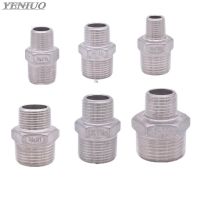 ⊕ Hex Nipple Union 304 Stainless Steel Pipe Fitting Connector Coupler water oil 1/8 3/8 1/2 1 1-1/2 BSP Male to Male Thread