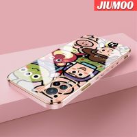 เคส JIUMOO สำหรับ Vivo V21 4G V21 5G V21s 5G เคสการ์ตูนทอยสตอรี่รูปแบบดีไซน์ใหม่แฟชั่นบางนุ่มหรูหราเคสโทรศัพท์กันกระแทกคลุมทั้งหมดเคสป้องกันเลนส์กล้อง