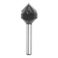 1/4Inch Shanks Carbide Spoiler V-Flute 90° Single Flute Ruter Drill Bit End Mill Woodworking Milling Cuttters