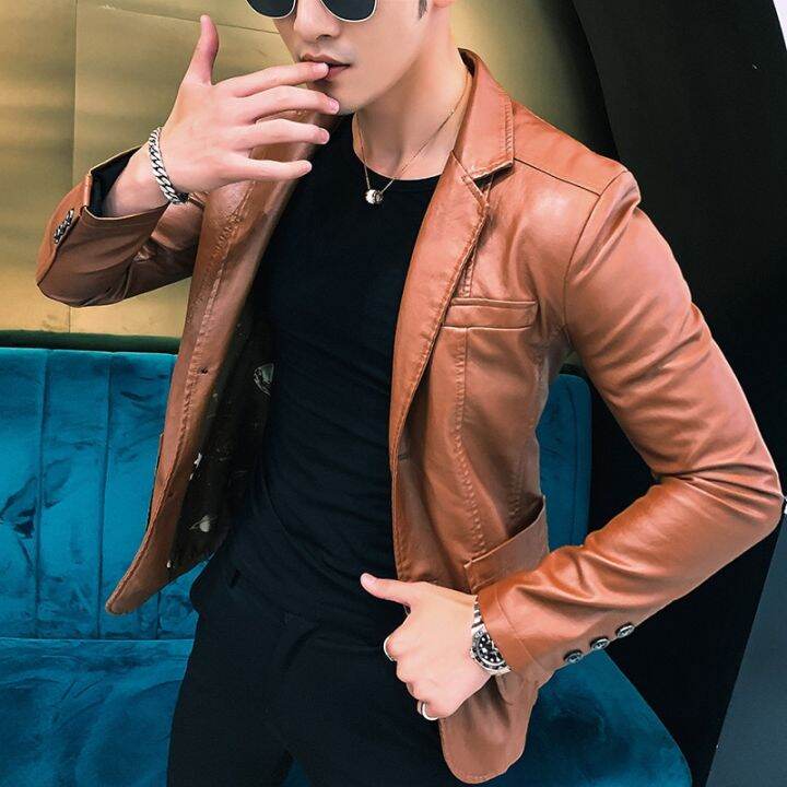 zzooi-dress-suit-coat-mens-jackets-mens-business-leather-jackets-mens-pu-blazers-new-korean-style-slim-thin-trend-leather-jackets