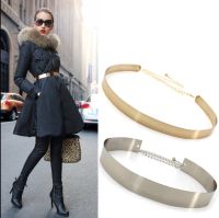 Hot Designer Women Belts for Woman Gold Silver Brand Belt Classy Elastic Ceinture Femme Belt Ladies Apparel Accessory Dress Belt