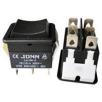 2ชิ้น JDNN LA158-2 250โวลต์10A 6Pin ไฟฟ้ากันน้ำคู่ Momentary โยกสวิทช์สำหรับเครื่องมือไฟฟ้าอุปกรณ์ชิ้นส่วน,สีดำ