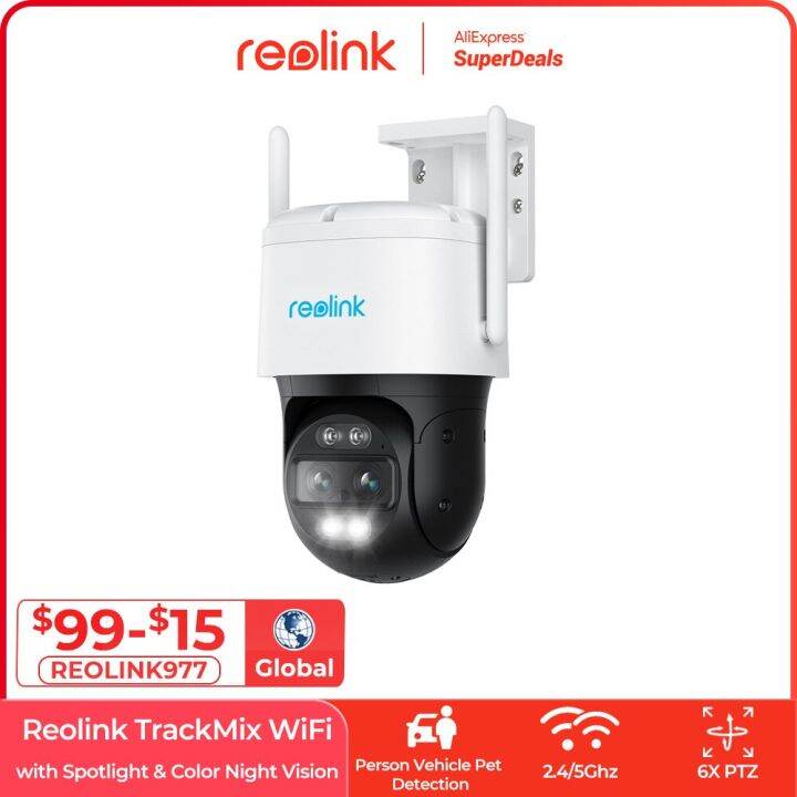 Reolink Trackmix Wifi 4K Security Outdoor Camera Dual-Lens Motion ...