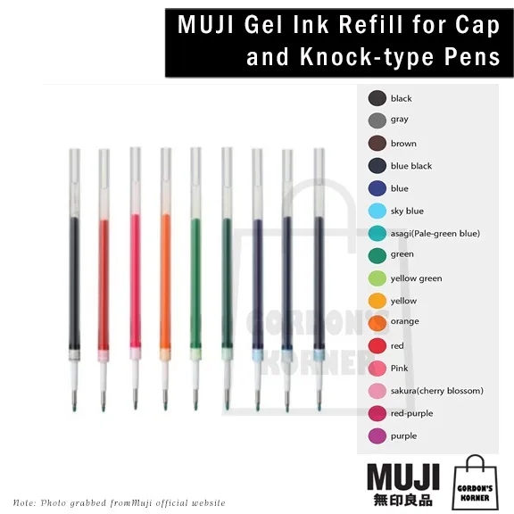 C7 Muji Pen Refill (for cap and knocktype) Lazada PH