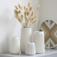 Ceramic Vase Flower Pots Decorative Modern Decoration Home White Vases Living Room Decor Table Decoration Accessories Gifts