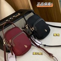 hot【cw】 Hazzys new nylon shoulder bag for womens mobile phone crossbody bag vertical Korean style versatile forest series