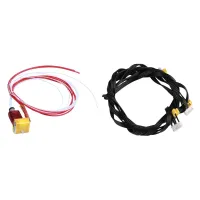 1 Set 3D Printer Extruder Hot End Kit MK8 0.4Mm Nozzle With Heating Block amp; 1 Pcs Dual Z Axis Motor Cable