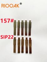 RIOOAK 10pcs Remote Key Blade KD VVDI Uncut Flip Blank LISHI SIP22 157 For Fiat Punto Ducato Stilo Panda Idea Replacement part