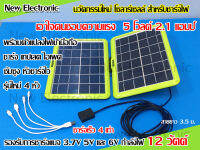 Solar cell แผงโซล่าเซลล์ 12W สำหรับชาร์จแบตเตอรี่ โทรศัพท์ ไอเพด ทุกชนิด 5 โวลต์ 2 แอมป์