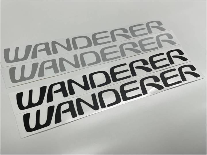 สติ๊กเกอร์แบบดั้งเดิม-คำว่า-wanderer-ติดแก้มท้ายรถ-isuzu-wanderer-งานตัดคอม-sticker-ติดรถ-แต่งรถ-อีซูซุ-สวย-งานดี-หายาก