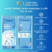 Khẩu Trang Y Tế Kim Sora Face Mask 4D 3 Lớp 10 Cái Túi