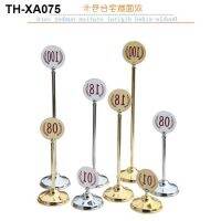 Increase the stainless steel plate hotel restaurant brand creative decca wedding seat Numbers tablet stands